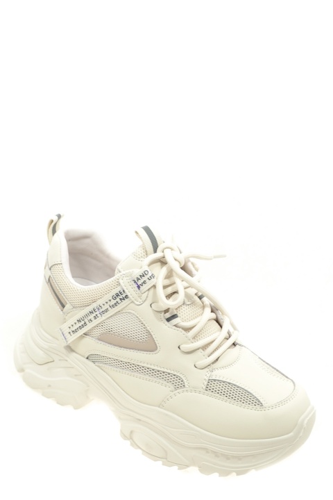 Кроссовки Klasiya. Артикул: Klasiya 8037-N-C milk tea color white